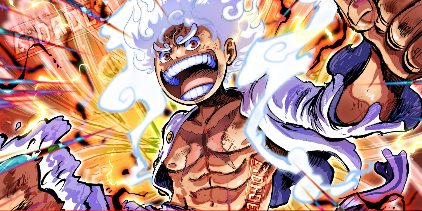 One Piece Luffy Gear 5 - Extra Large Mouse Pad