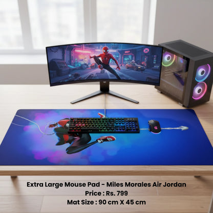 Miles Morales Air Jordan - Extra Large Mouse Pad