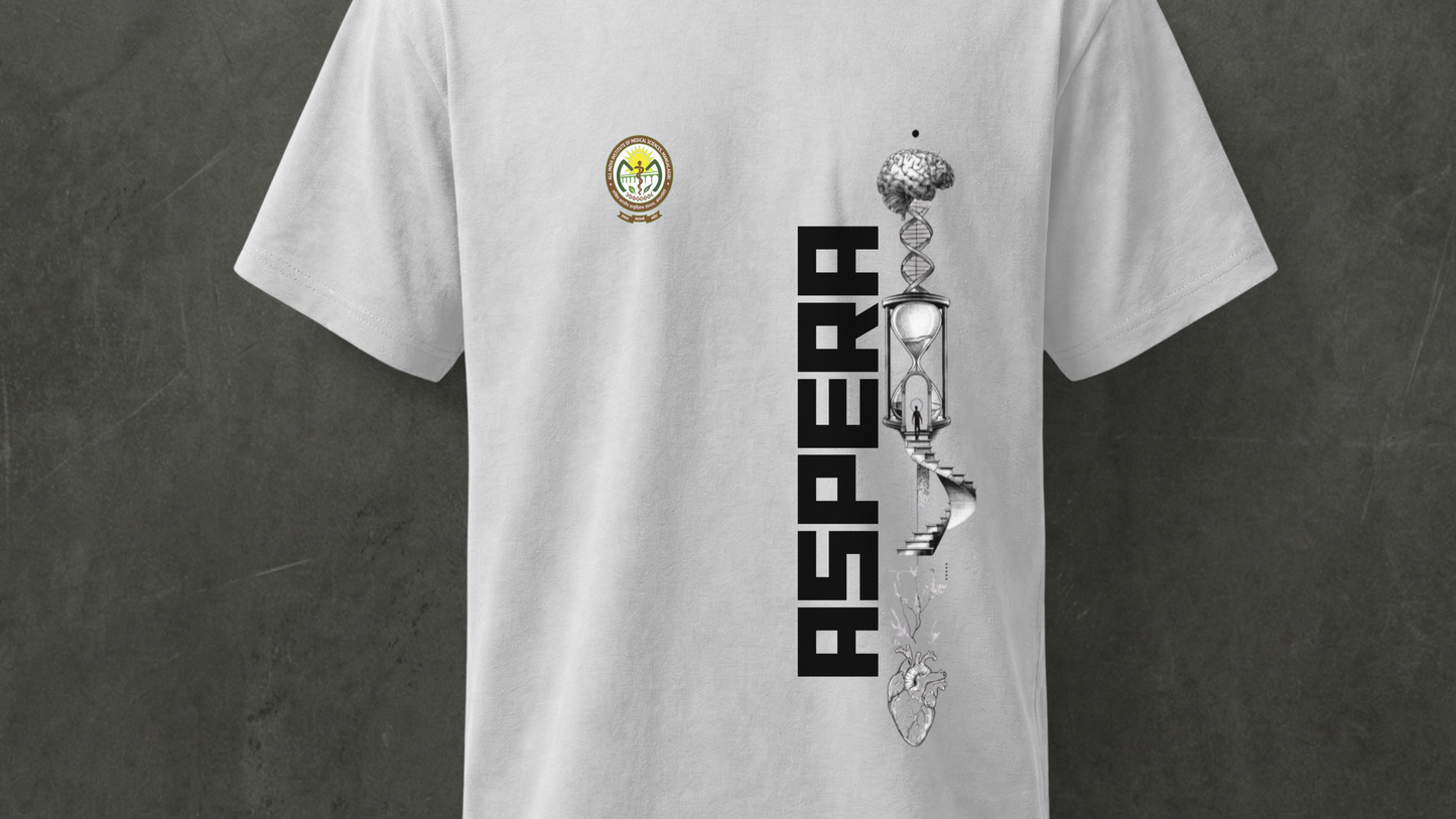 AIIMS MANGALGIRI  - WHITE - REGULAR FIT 210 GSM T-SHIRT
