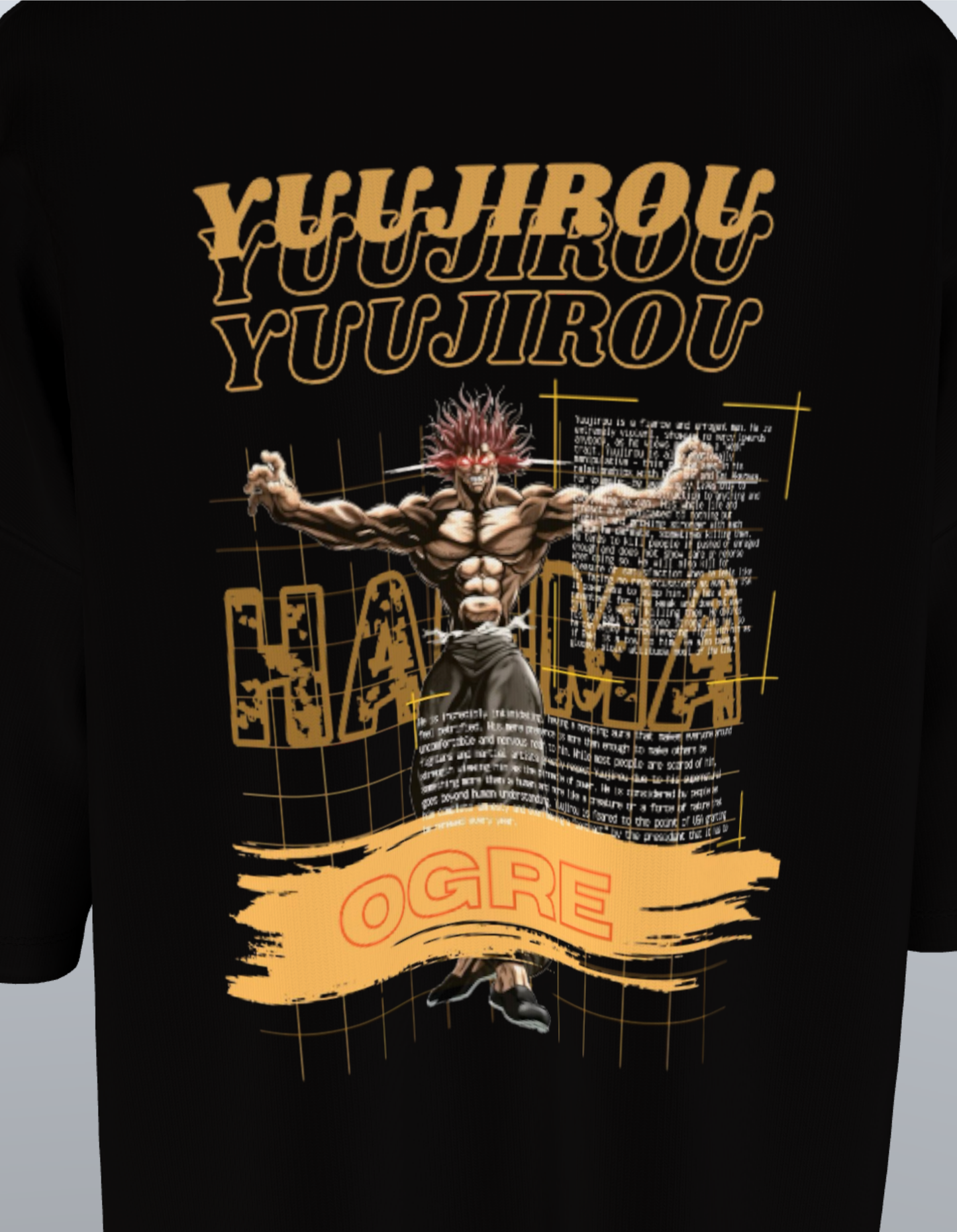 Oversized Anime T-Shirt Level 1: Yujiro Hanma "Ogre"