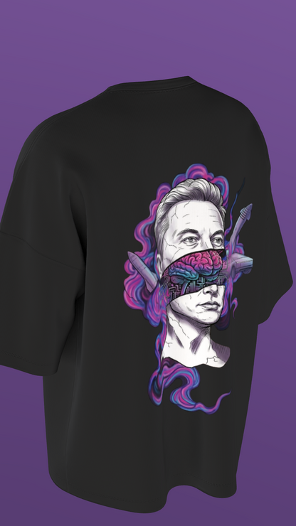 NIT JAIPUR - ELON - PREMIUM 220 GSM OVERSIZE T-SHIRT - BLACK