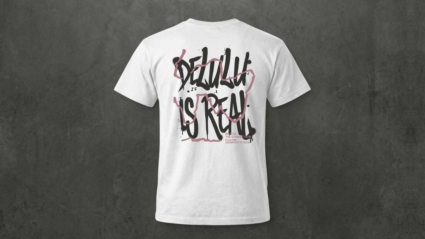 IIM SHILLONG - WHITE DELULU - PREMIUM 210 GSM REGULAR T-SHIRT