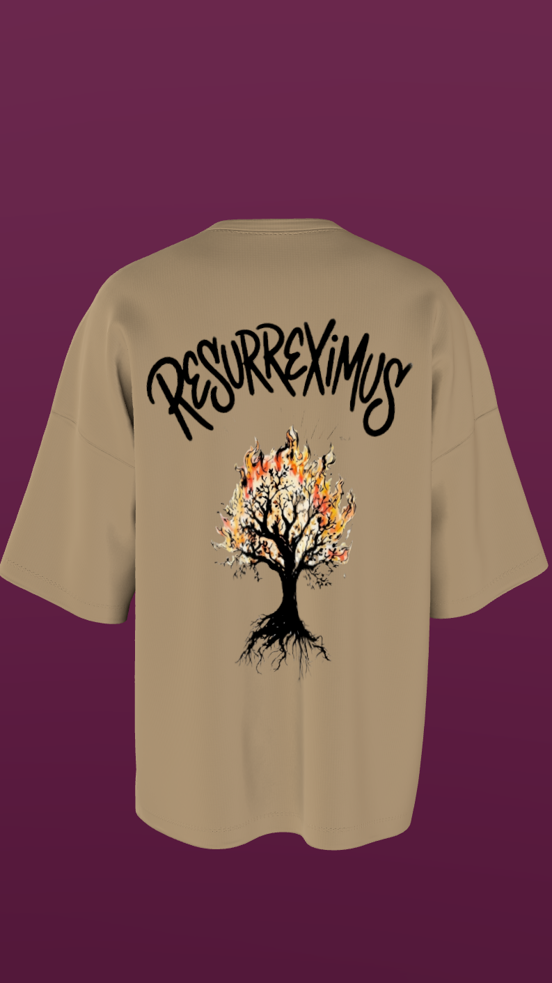 NIT KURUKSHETRA - PREMIUM 240 GSM OVERSIZE T-SHIRT - BEIGE