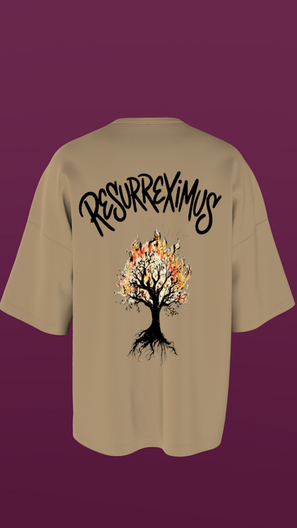 NIT KURUKSHETRA - PREMIUM 240 GSM OVERSIZE T-SHIRT - BEIGE