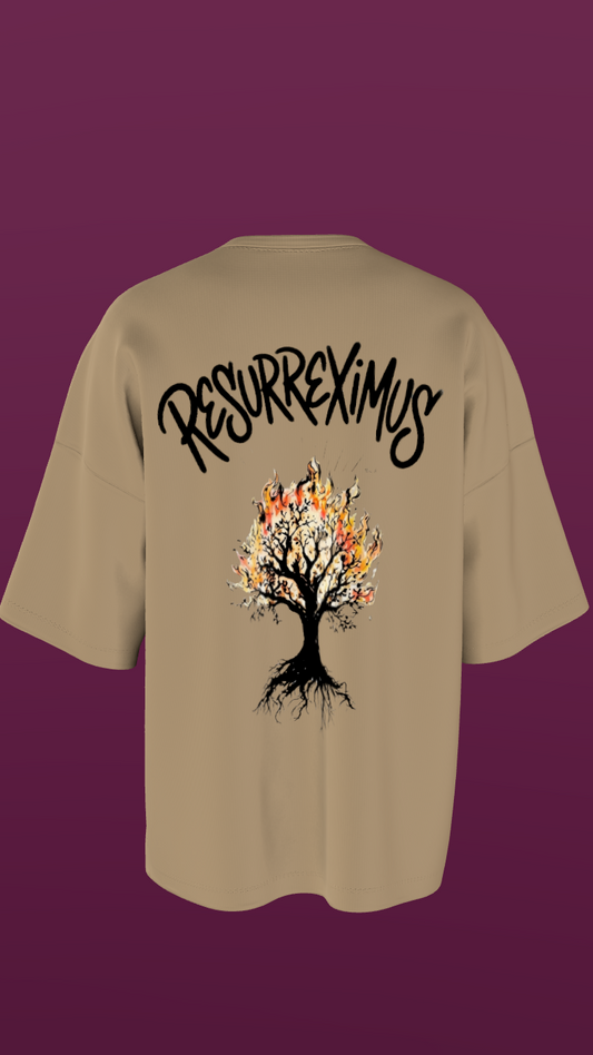 NIT KURUKSHETRA - PREMIUM 240 GSM OVERSIZE T-SHIRT - BEIGE