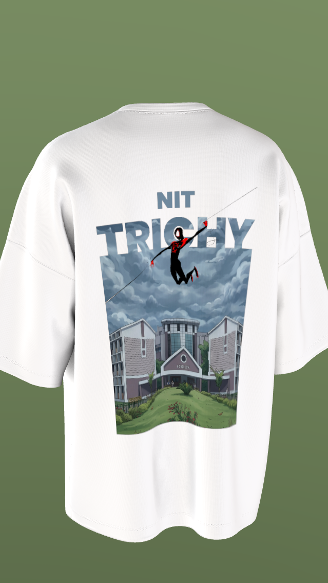 NIT TRICHY - PREMIUM OZ 220 GSM OFF WHITE - SPIDER ON THE MOVE