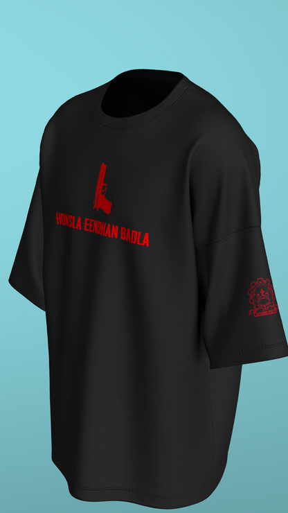 NIT KURUKSHETRA - 1 - PREMIUM 220 GSM OVERSIZE T-SHIRT - BLACK