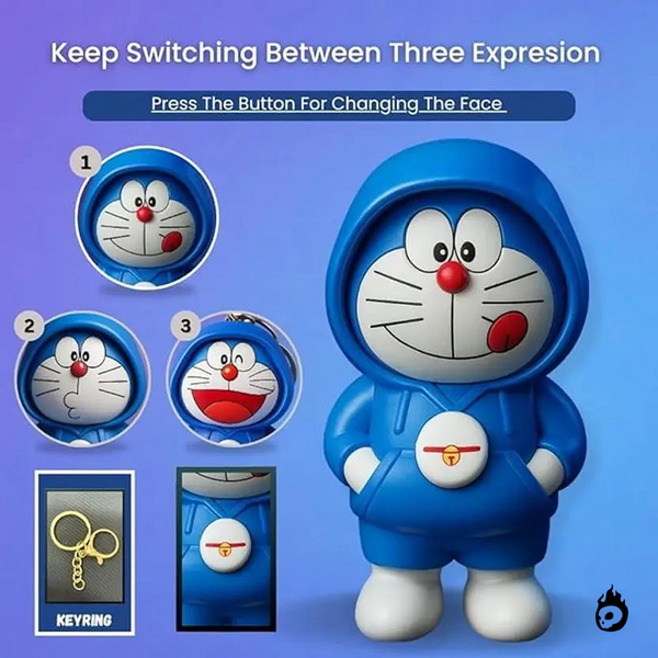 Doraemon (Blue Hoodie) Face-Changing Keychain – Dopamine Store