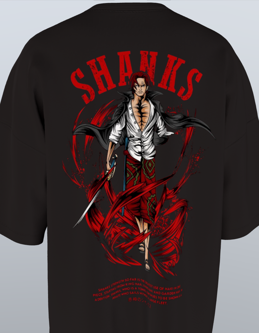 Oversized Anime T-Shirt Level 1:  Shanks "Red-Haired"
