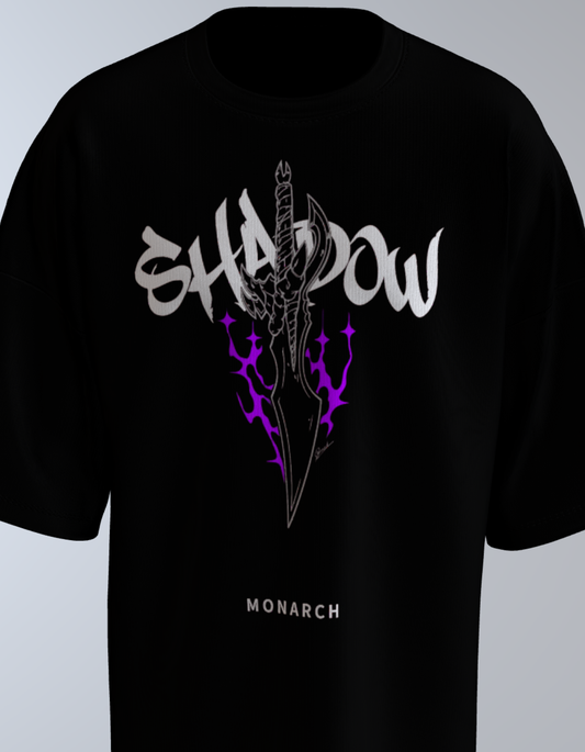 Oversized Anime T-Shirt Level 1:  Solo Leveling "Shadows"