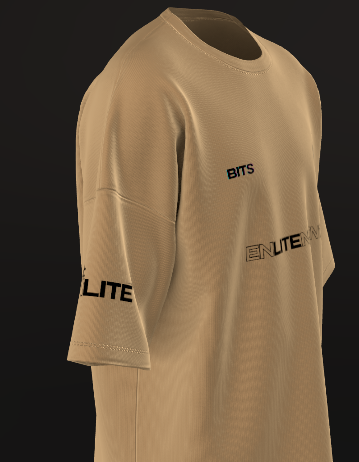 BITS HYDERABAD - PREMIUM 240 GSM OVERSIZE- THE BEIGE BASE