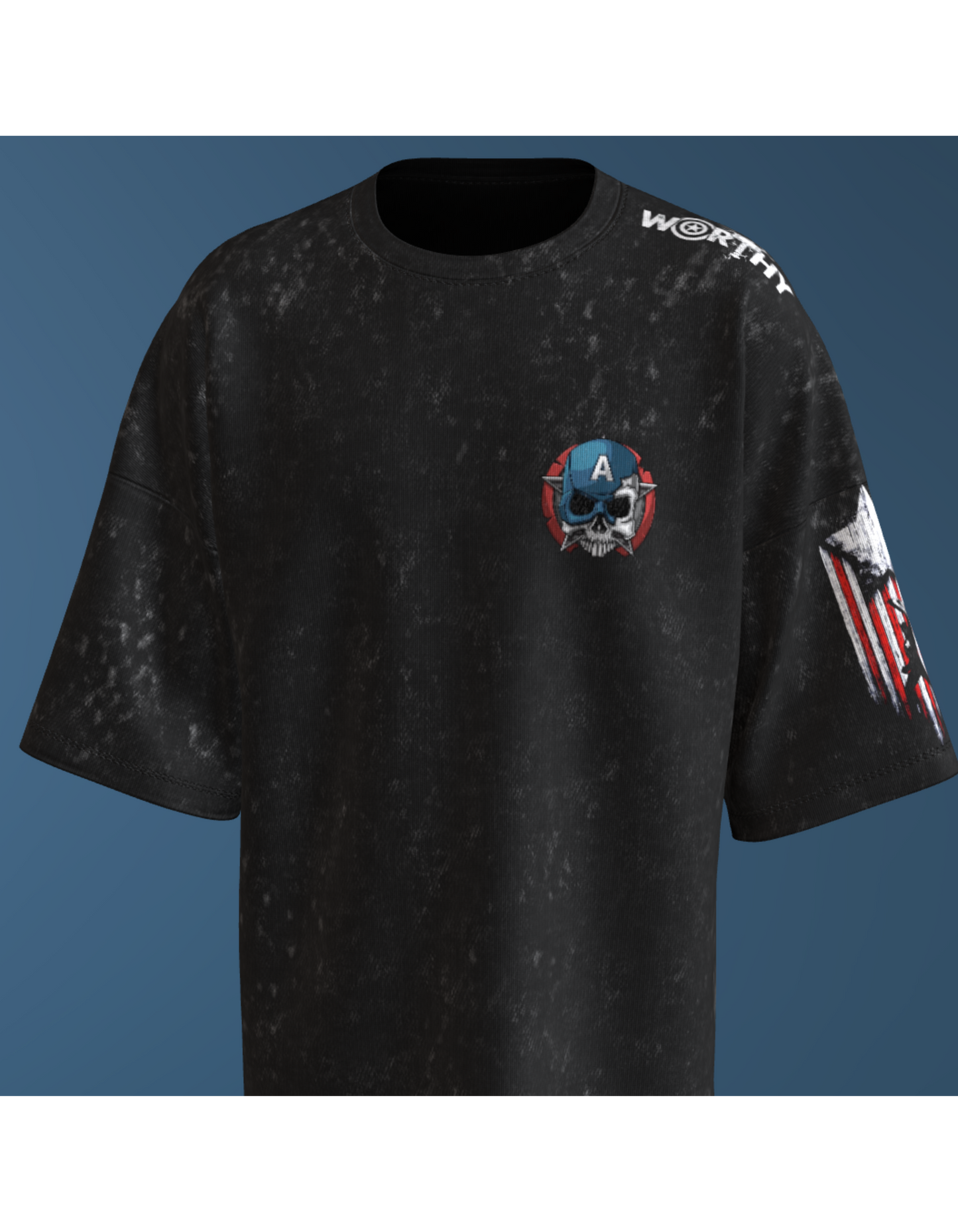 Acid Wash Veteran Captain America
