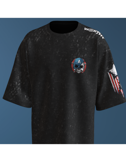 Acid Wash Veteran Captain America