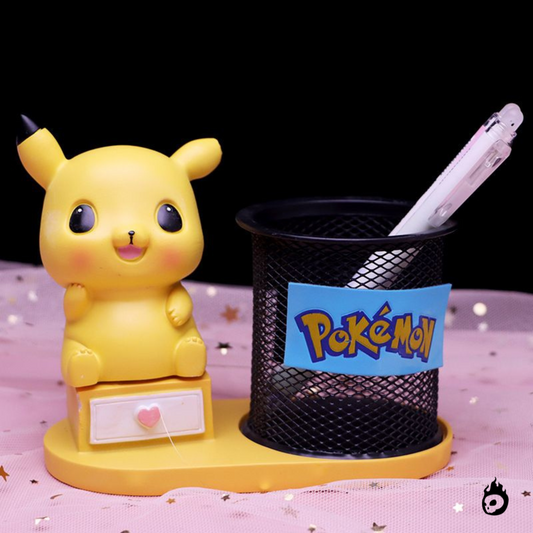 Waving Pikachu Pen Stand with Drawer