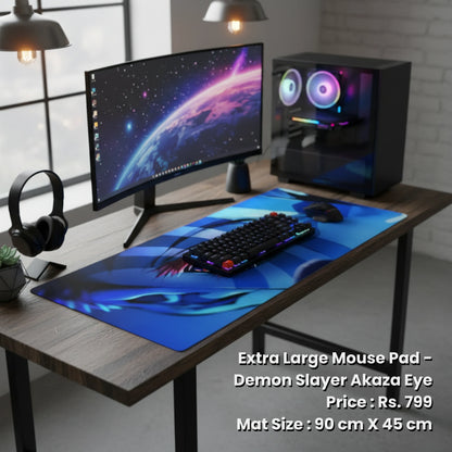 Extra Large Mouse Pad -Demon Slayer Akaza Eye