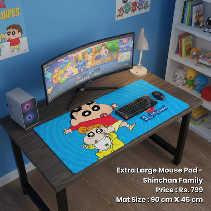 Extra Large Mouse Pad - Shinchan Family