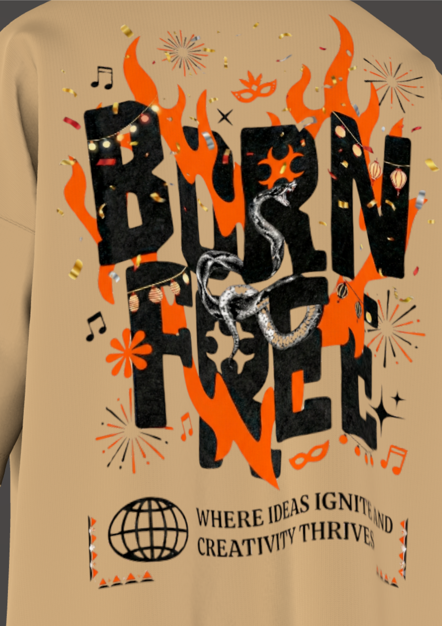 NIT NAGALAND - EKARIKTHIN - THE BURN - PREMIUM 240 GSM OZ T-SHIRT
