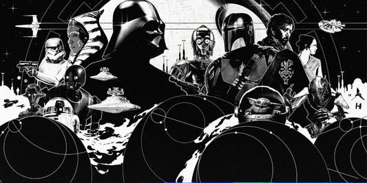 Extra Large Mouse Pad - Star Wars Black and White