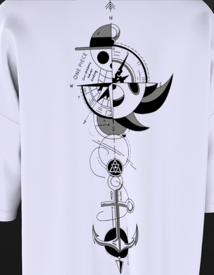 Oversized Anime T-Shirt Level 1:  One Piece "Compass"