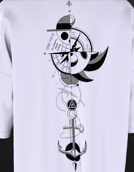Oversized Anime T-Shirt Level 1:  One Piece "Compass"