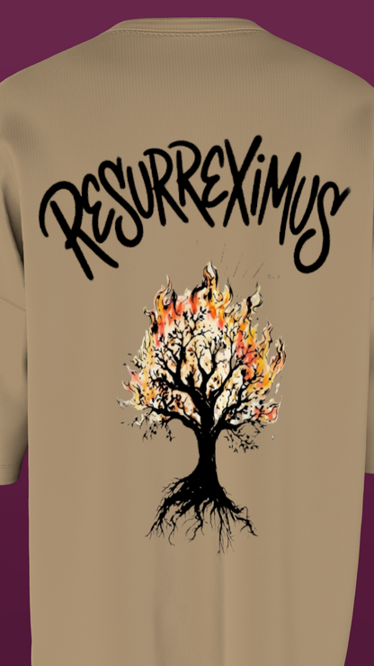 NIT KURUKSHETRA - PREMIUM 240 GSM OVERSIZE T-SHIRT - BEIGE