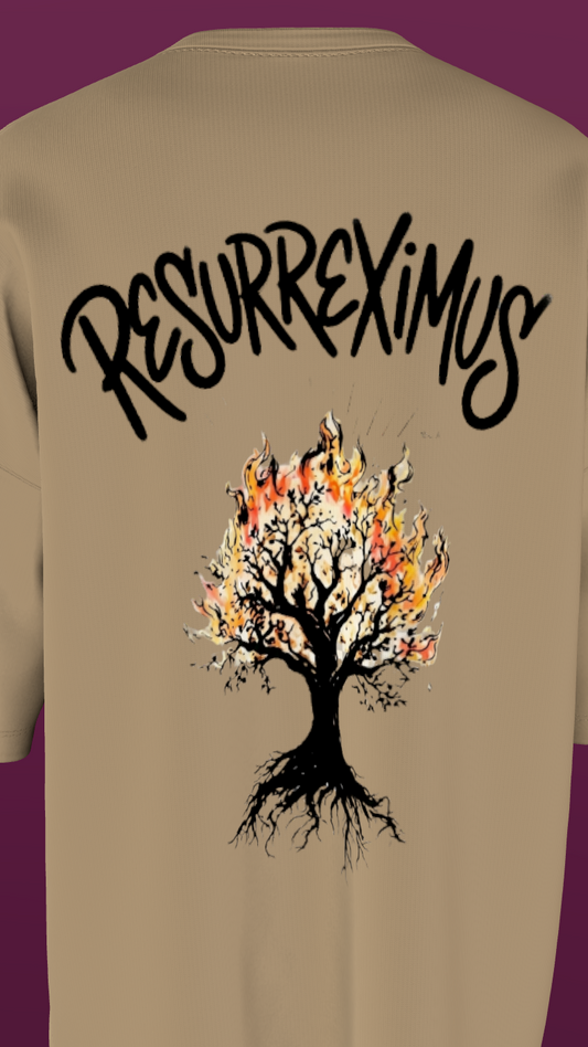 NIT KURUKSHETRA - PREMIUM 240 GSM OVERSIZE T-SHIRT - BEIGE