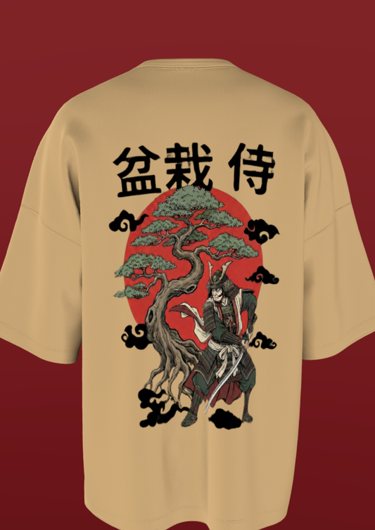 ANANTA - BEIGE TREE - PREMIUM 220 GSM OVERSIZE T-SHIRT