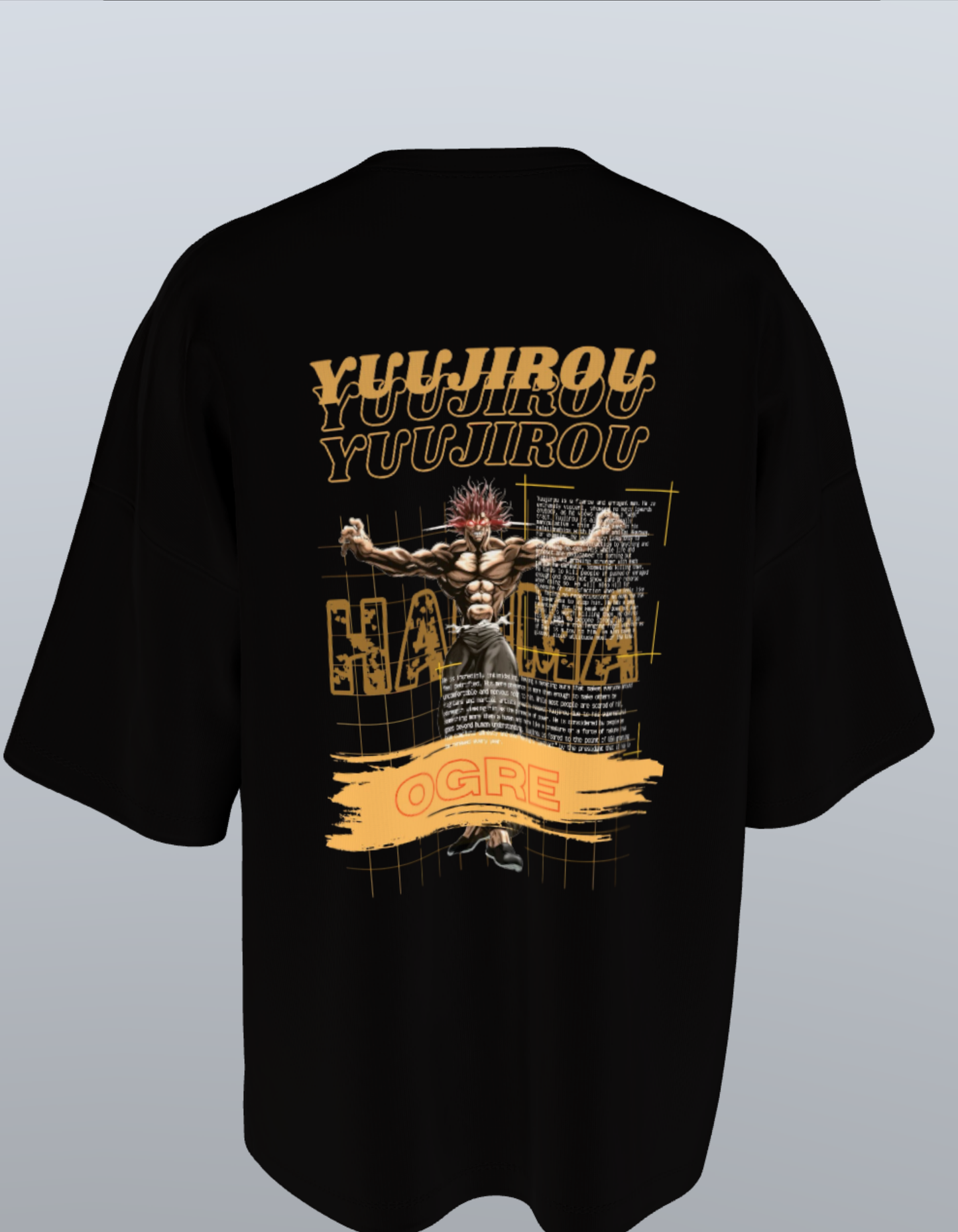 Oversized Anime T-Shirt Level 1: Yujiro Hanma "Ogre"