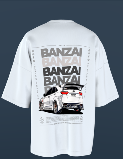 Oversized Premium Cotton T-Shirts - Banzai Performance