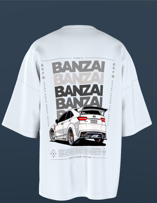 Oversized Premium Cotton T-Shirts - Banzai Performance