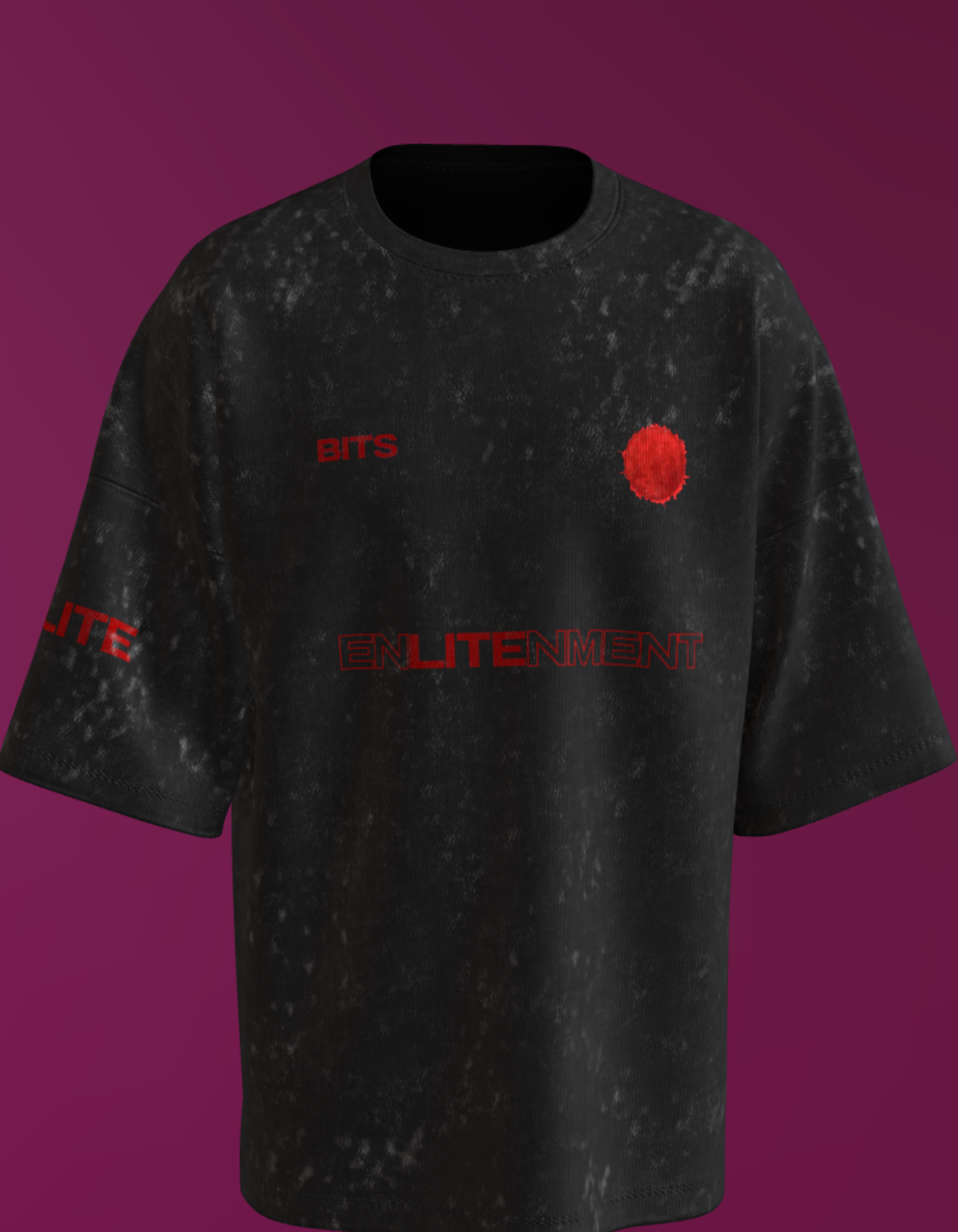 BITS HYDERABAD -  BLOODY HELL - PREMIUM 250 GSM OVERSIZE ACIDWASH