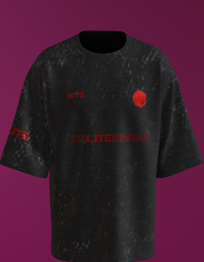 BITS HYDERABAD -  BLOODY HELL - PREMIUM 250 GSM OVERSIZE ACIDWASH