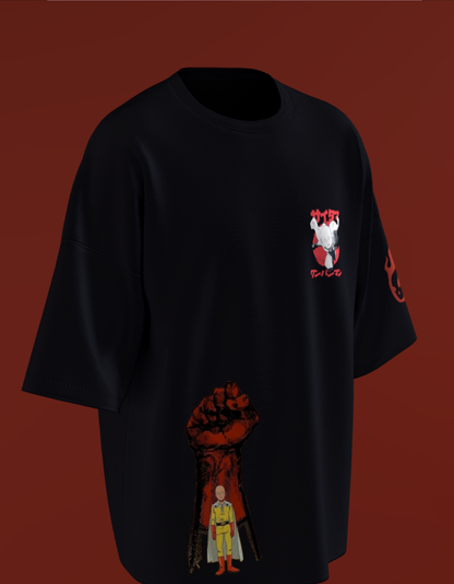 Oversized Anime T-Shirt Level 1:  One-Punch Man "Saitama Fist"