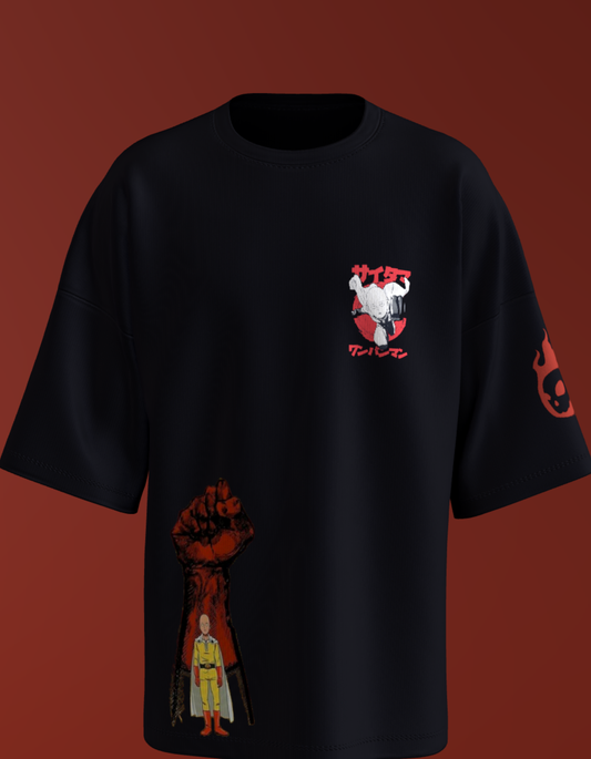 Oversized Anime T-Shirt Level 1:  One-Punch Man "Saitama Fist"