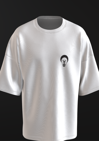 NIT SIKKIM  - WHITE CYBERMIND  - PREMIUM 220 GSM OVERSIZE T-SHIRT
