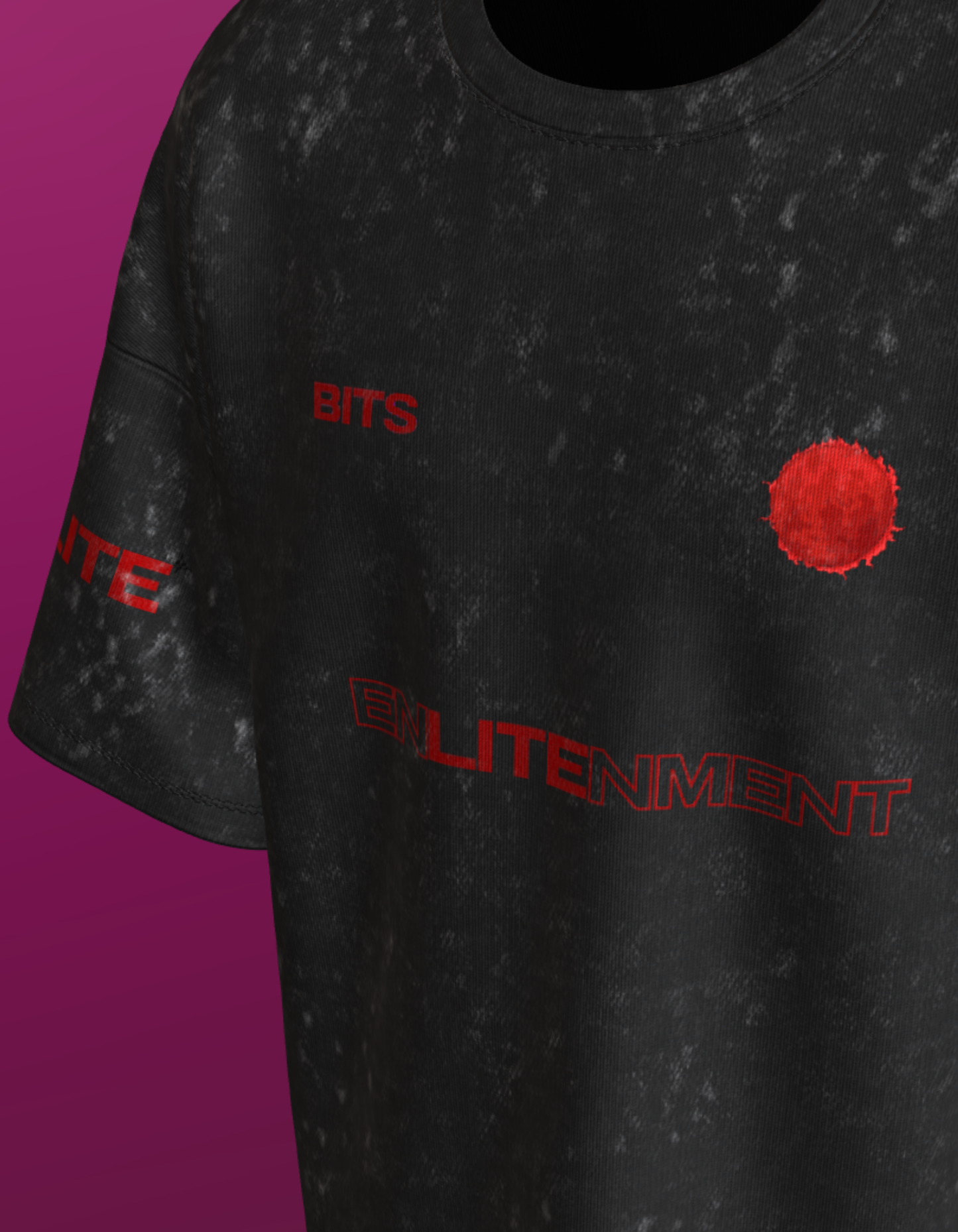 BITS HYDERABAD -  BLOODY HELL - PREMIUM 250 GSM OVERSIZE ACIDWASH