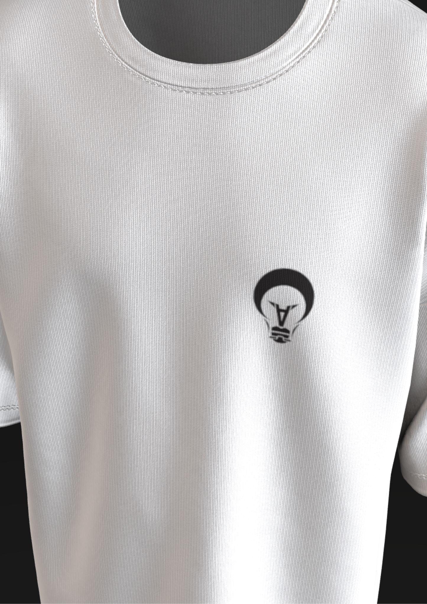 NIT SIKKIM  - WHITE CYBERMIND  - PREMIUM 220 GSM OVERSIZE T-SHIRT
