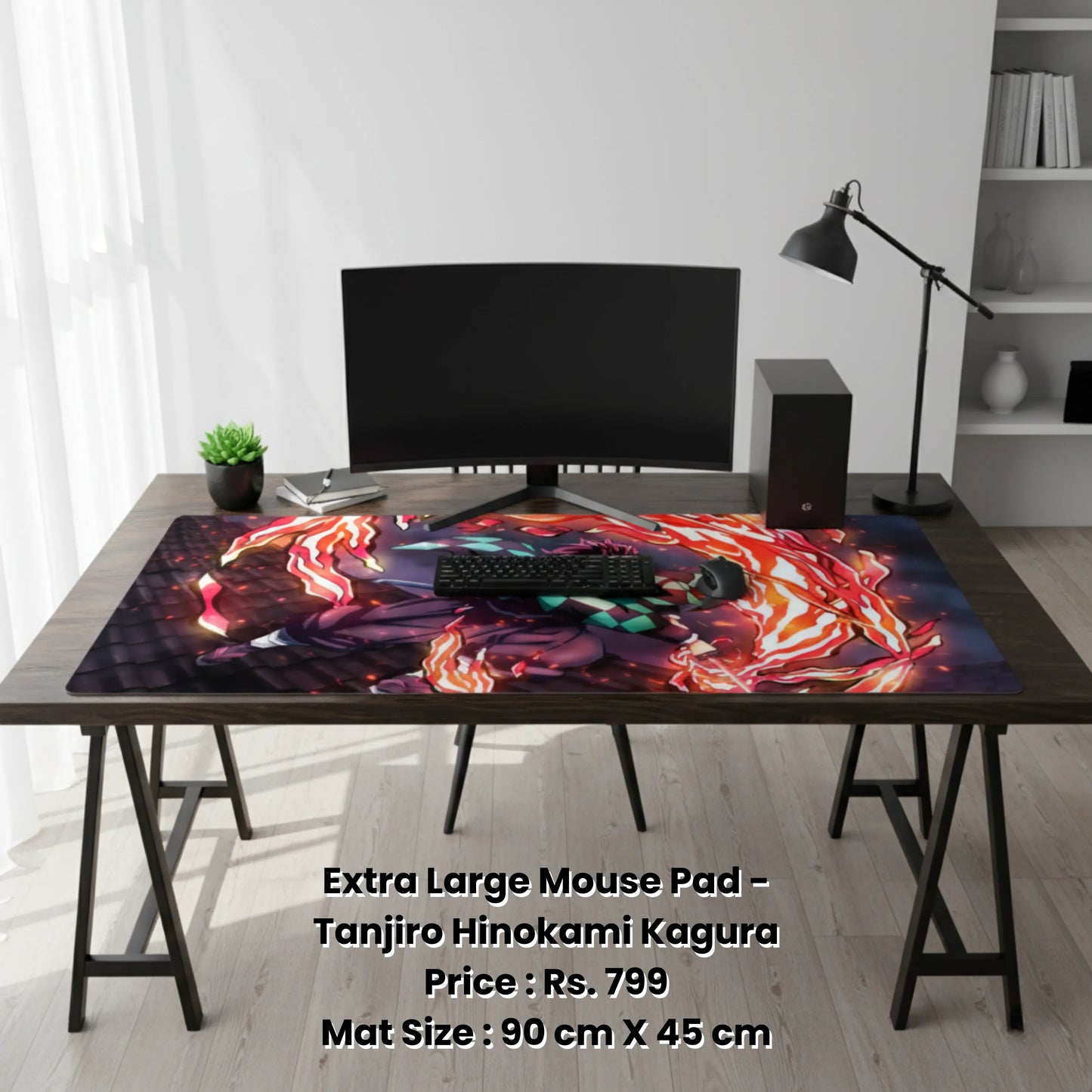 Demon Slayer XXL Desk Mat - Tanjiro Hinokami Kagura