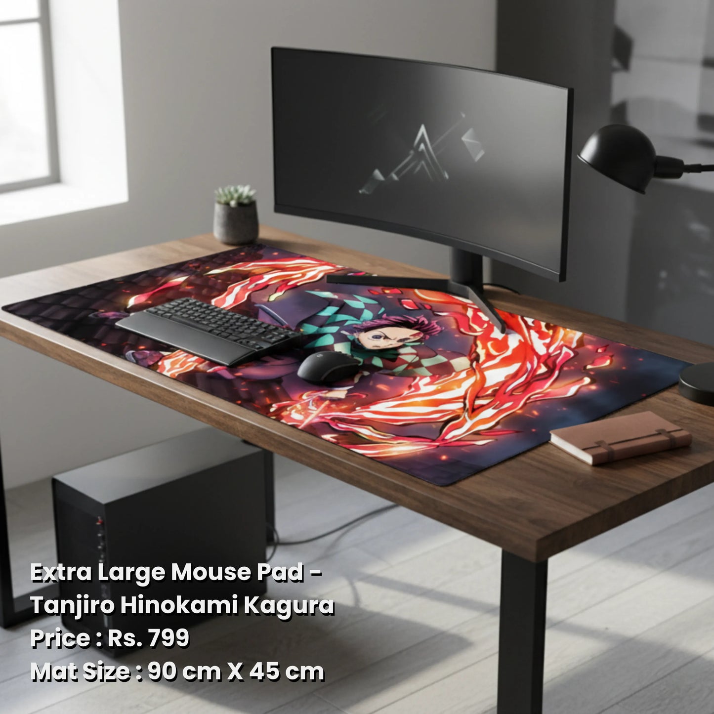 Demon Slayer XXL Desk Mat - Tanjiro Hinokami Kagura
