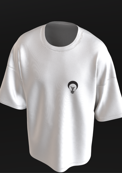 NIT SIKKIM  - WHITE CYBERMIND  - PREMIUM 220 GSM OVERSIZE T-SHIRT