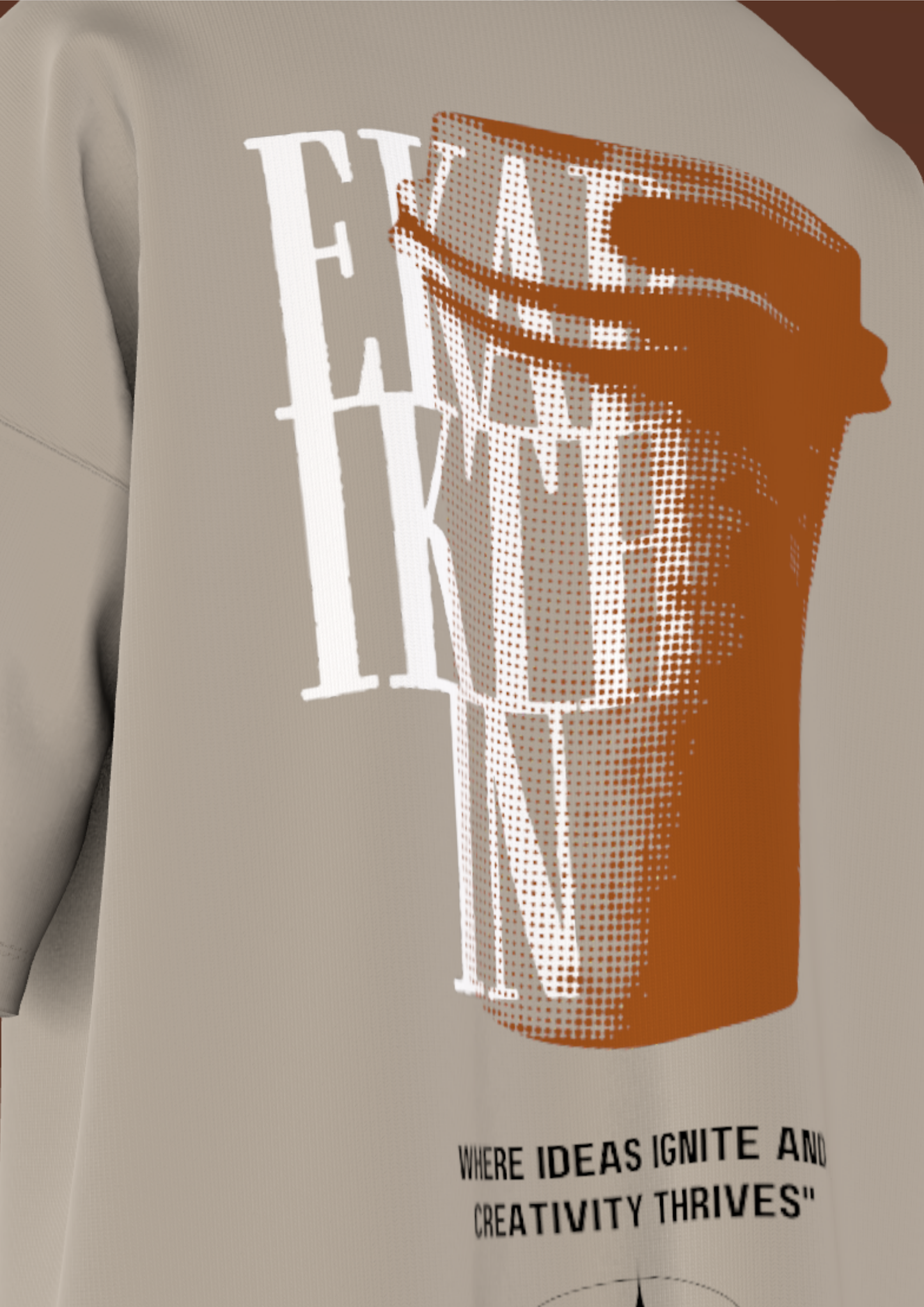 NIT NAGALAND - EKARIKTHIN - THE OFF WHITE COFFEE - PREMIUM 220 GSM OZ T-SHIRT