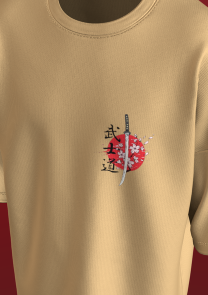 ANANTA - BEIGE TREE - PREMIUM 220 GSM OVERSIZE T-SHIRT