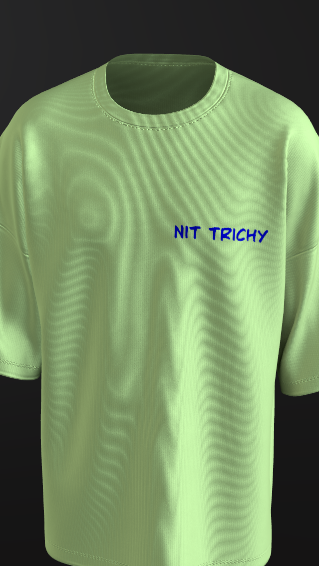 NIT TRICHY - PREMIUM OZ 250 GSM OFF MINT GREEN - CHERRY BLOSSOM - THE FAN