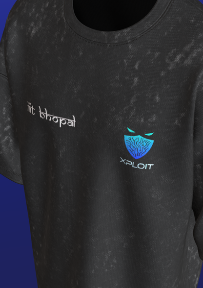 IIIT BHOPAL - HACKER SERIES - 260 GSM ACID WASH PREMIUMM OVERSIZE TSHIRT
