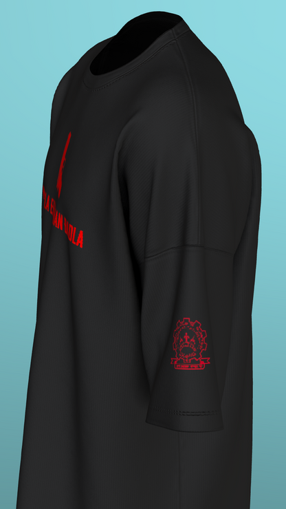 NIT KURUKSHETRA - 1 - PREMIUM 220 GSM OVERSIZE T-SHIRT - BLACK