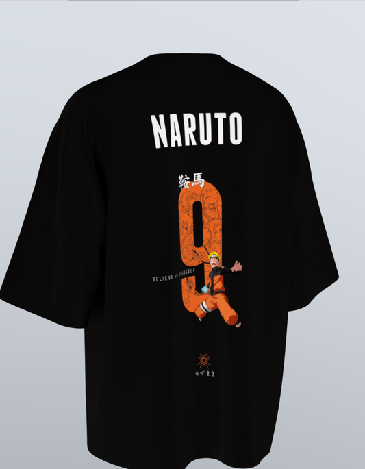 Oversized Anime T-Shirt Level 1:  Naruto "Believe in Yourself"