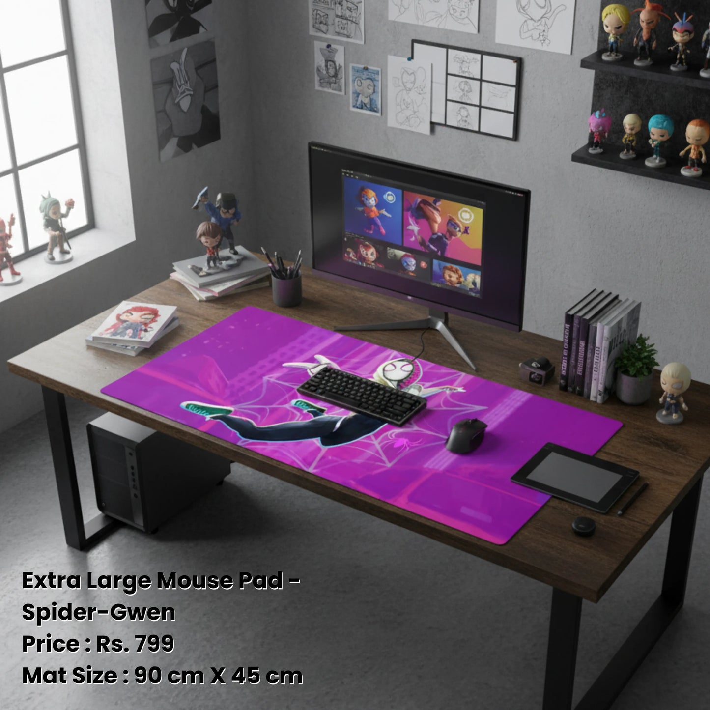 Spider-Gwen Extra Large Mouse Pad
