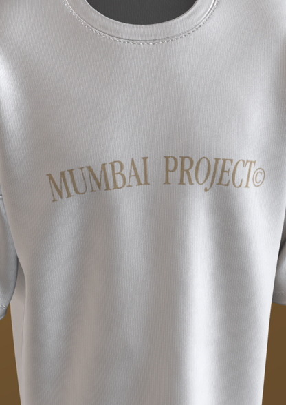 TEDX CRCE - WHITE MUMBAI - PREMIUM 240 GSM OVERSIZE T-SHIRT - WHITE