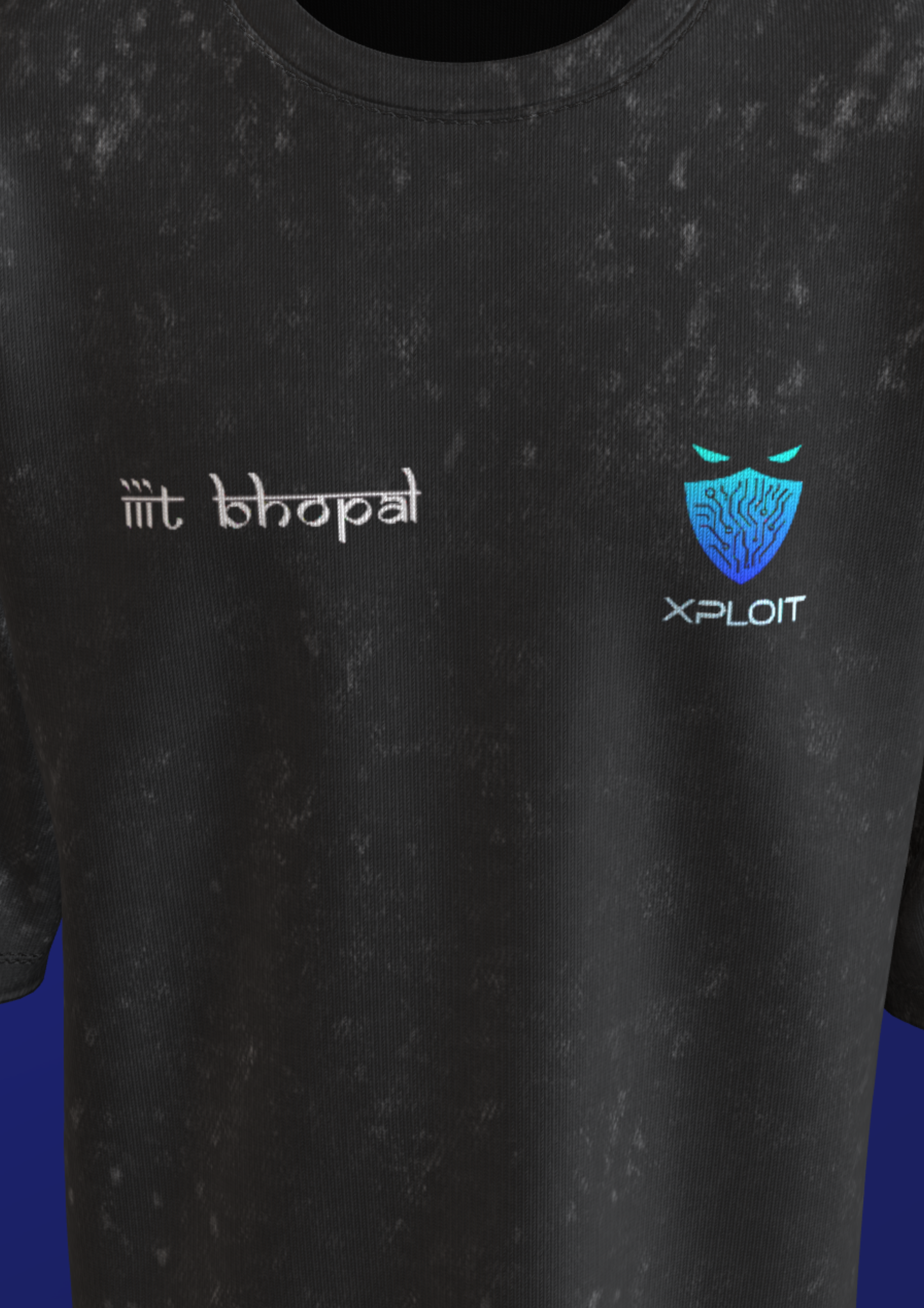 IIIT BHOPAL - HACKER SERIES - 260 GSM ACID WASH PREMIUMM OVERSIZE TSHIRT