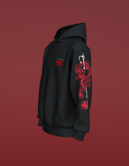 Ojas Gambhera Classic Black Hoodie Elite Dragon